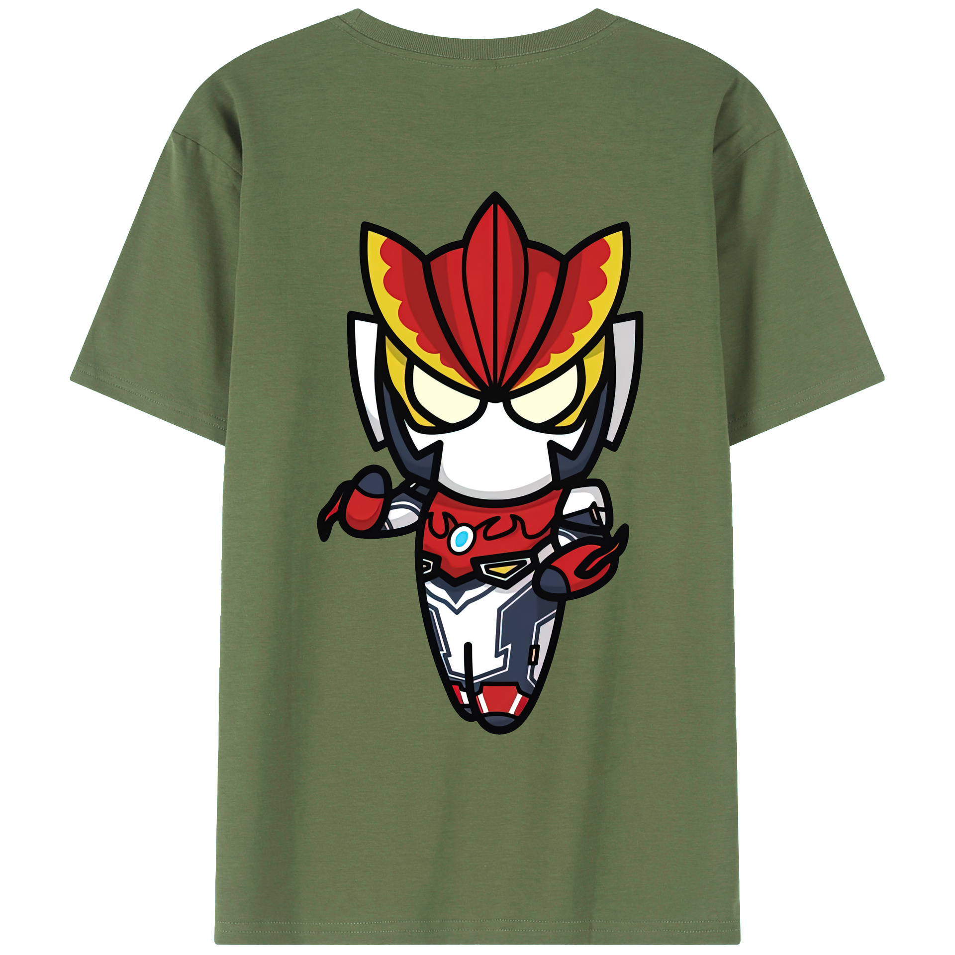 （画像用） ウルトラマン Ultraman 綿100％ メンズ半袖Tシャツ（バックプリント） 通気性